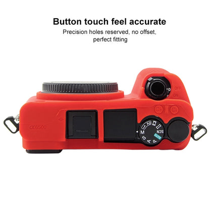 PULUZ Soft Silicone Protective Case for Sony ILCE-6500(Red) - Protective Case by PULUZ | Online Shopping UK | buy2fix