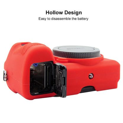 PULUZ Soft Silicone Protective Case for Sony ILCE-6500(Red) - Protective Case by PULUZ | Online Shopping UK | buy2fix