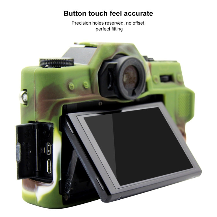 PULUZ Soft Silicone Protective Case for FUJIFILM XT10(Camouflage) - Camera Accessories by PULUZ | Online Shopping UK | buy2fix