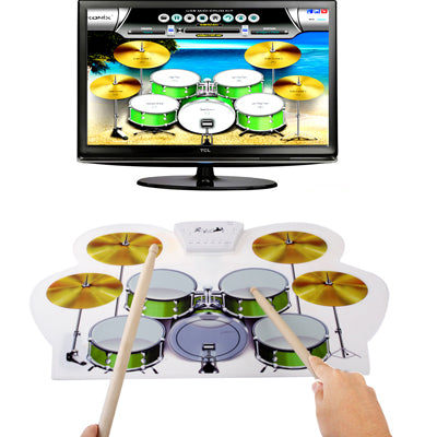 MD-1008 USB 2.0 MIDI Soft Roll-up Drum Kit, Size: 46 x 31cm - Percussion Instruments by buy2fix | Online Shopping UK | buy2fix