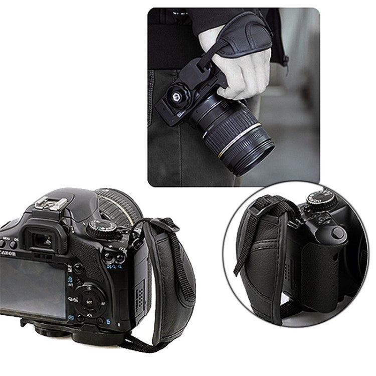 Leather Camera Grip(Black) - Camera Accessories by buy2fix | Online Shopping UK | buy2fix