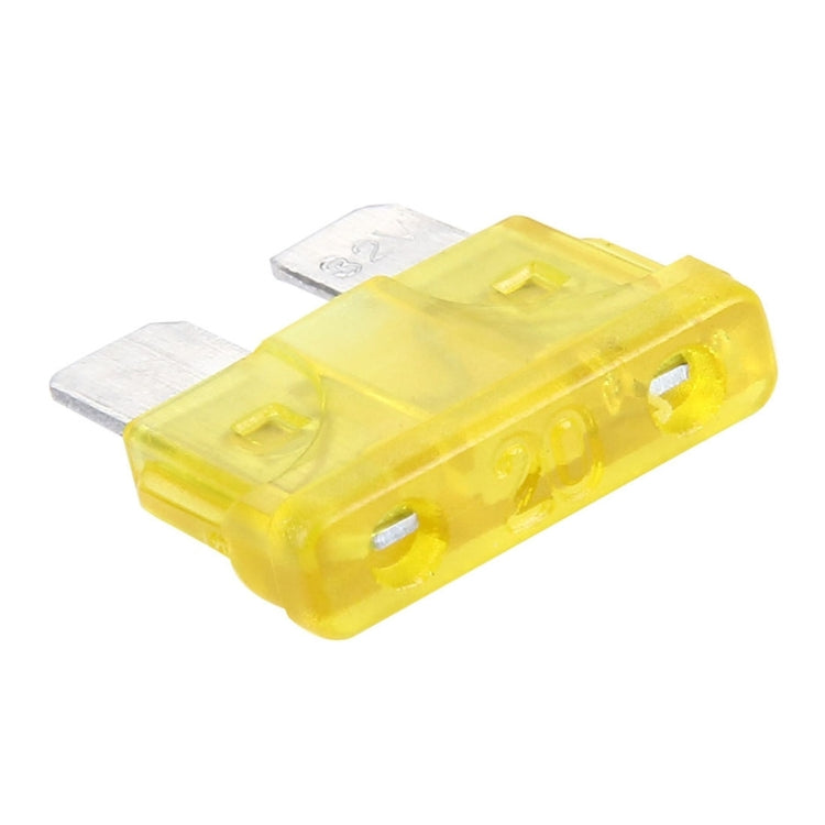 100 PCS Auto Mini Blade Fuse (20A) , DC 12V(Yellow) - In Car by buy2fix | Online Shopping UK | buy2fix