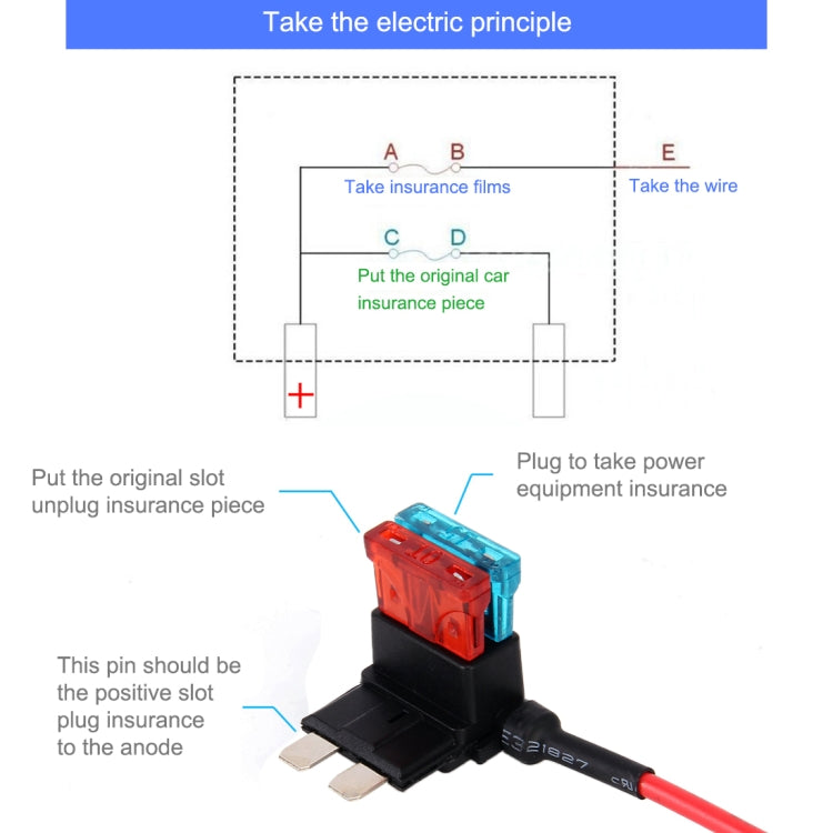 Add-A-Circuit TAP Adapter ATM APM Blade Auto Fuse Holder (Medium Size) - In Car by buy2fix | Online Shopping UK | buy2fix