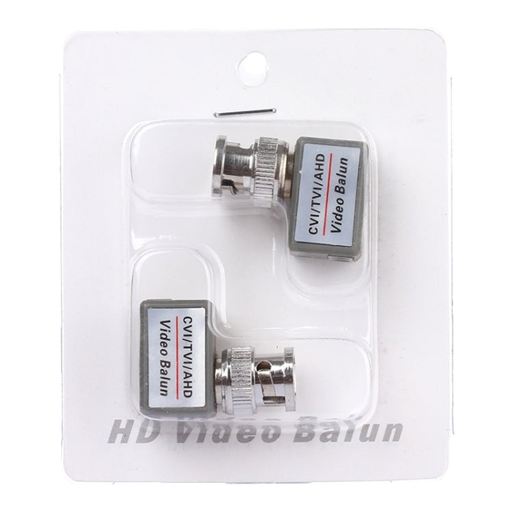 2 PCS 202C-HD CVI/TVI/AHD 1CH Passive Video Balun Coaxial Adapter - Security by buy2fix | Online Shopping UK | buy2fix