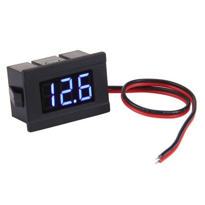 V33D 2 Wires Blue Light Display Mini Digital Voltage Meter, Measure Voltage: DC 4.5-120V - Consumer Electronics by buy2fix | Online Shopping UK | buy2fix