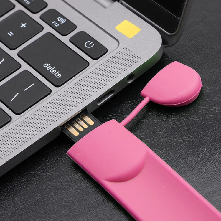 Silicone Bracelet USB Flash Disk with 32GB Memory(Pink) - USB Flash Drives by buy2fix | Online Shopping UK | buy2fix