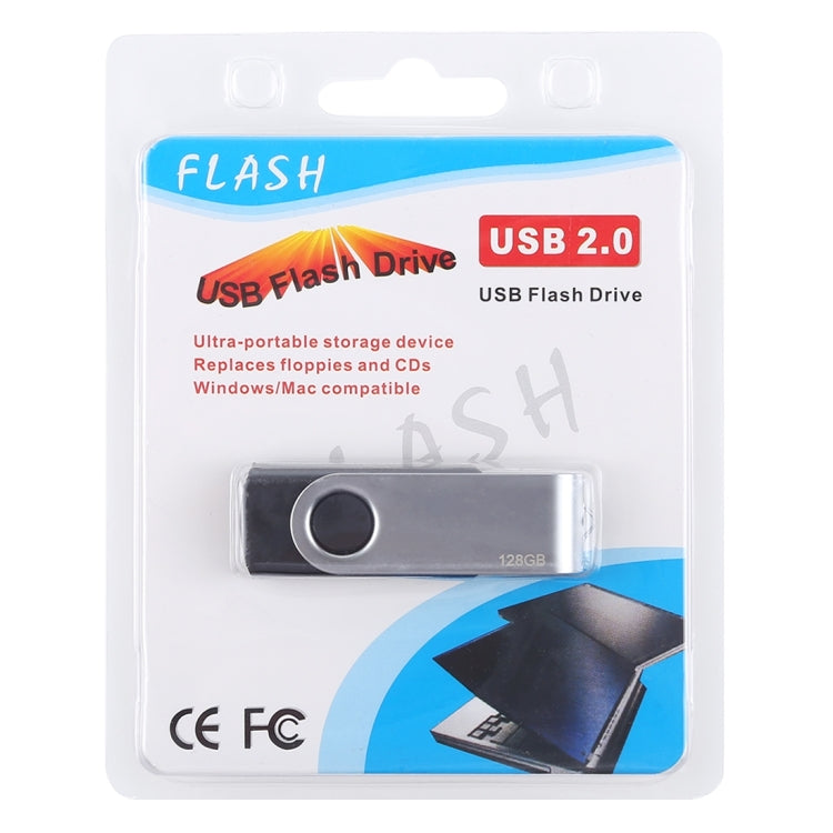 128GB Twister USB 2.0 Flash Disk(Black) - USB Flash Drives by buy2fix | Online Shopping UK | buy2fix