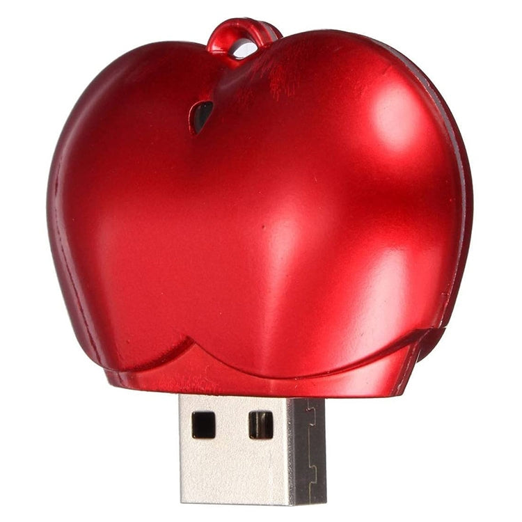 2GB Heart style USB Flash Disk(Red) - USB Flash Drives by buy2fix | Online Shopping UK | buy2fix