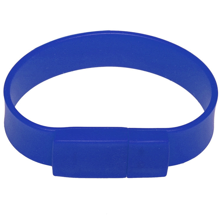 2GB Silicon Bracelets USB 2.0 Flash Disk(Dark Blue) - USB Flash Drives by buy2fix | Online Shopping UK | buy2fix