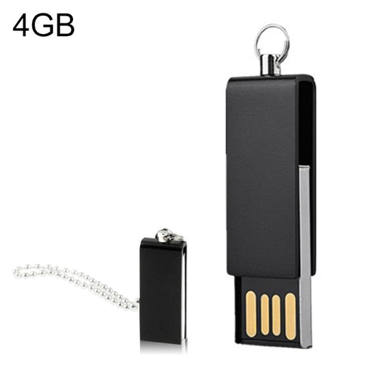 Mini Rotatable USB Flash Disk (4GB), Black - USB Flash Drives by buy2fix | Online Shopping UK | buy2fix