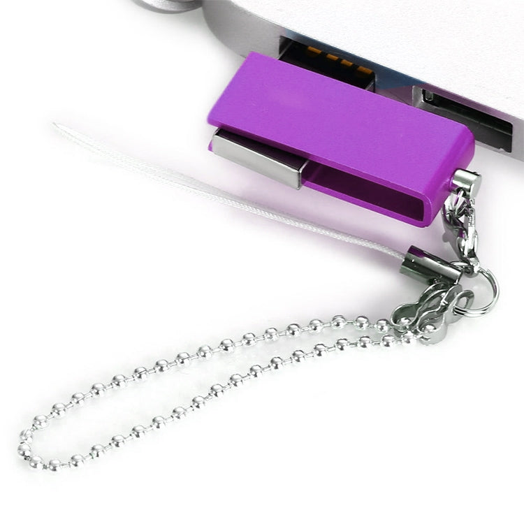 Mini Rotatable USB Flash Disk (4GB), Purple - USB Flash Drives by buy2fix | Online Shopping UK | buy2fix