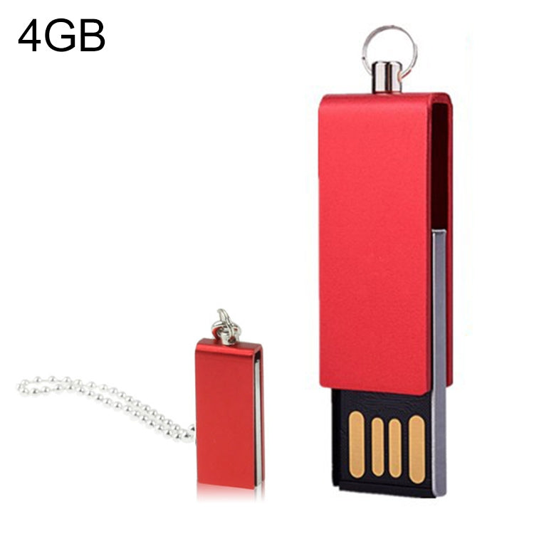 Mini Rotatable USB Flash Disk (4GB), Red - USB Flash Drives by buy2fix | Online Shopping UK | buy2fix