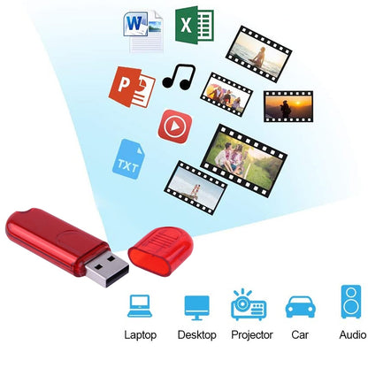 8GB USB Flash Disk(Red) -  by buy2fix | Online Shopping UK | buy2fix