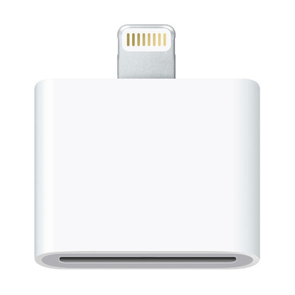 30 Pin Female to 8 Pin Male Adapter for iPhone(White) - Apple Accessories by buy2fix | Online Shopping UK | buy2fix