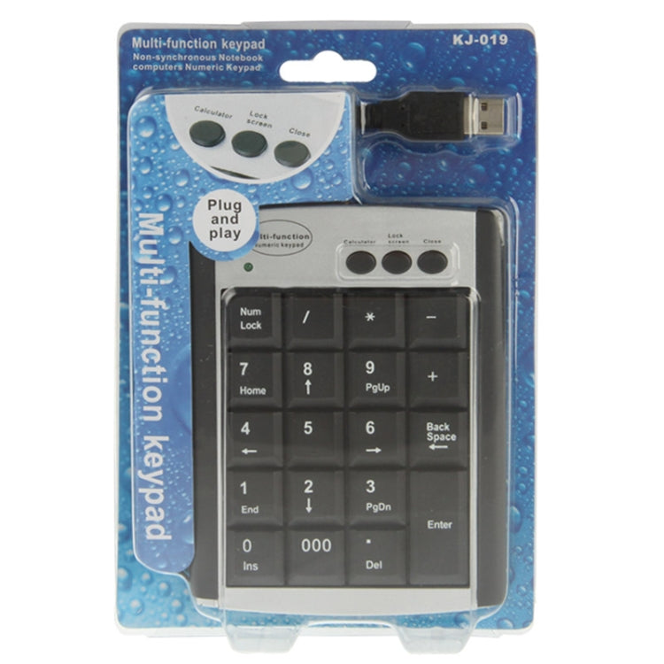 USB Non-synchronous Notebook Computer Multi Function Keypad with 19 Keys - Mini Keyboard by buy2fix | Online Shopping UK | buy2fix