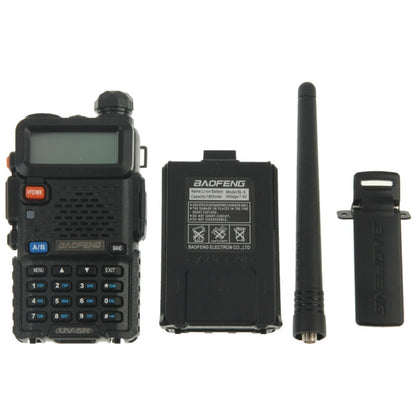 BAOFENG UV-5R Professional Dual Band Transceiver FM Two Way Radio Walkie Talkie Transmitter(Black) - Consumer Electronics by BAOFENG | Online Shopping UK | buy2fix