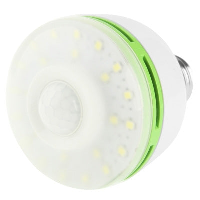 6W Human Sensor Light Lamp, White Light, 48 LED, Base Type: E27 - Sensor LED Lights by buy2fix | Online Shopping UK | buy2fix