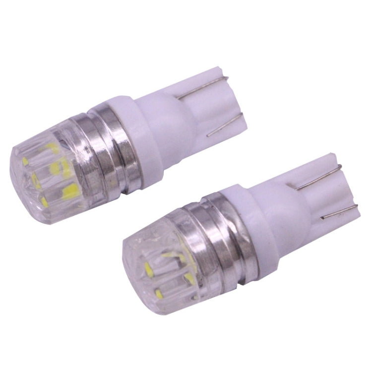 2 PCS T10 1.5W 60LM 1 LED White COB LED Brake Light for Vehicles, DC12V(White) - Instrument Lights by buy2fix | Online Shopping UK | buy2fix