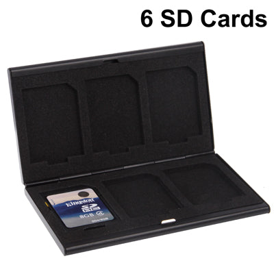 6 in 1 Memory Card Protective Case Storage Box , Size: 92 x 60 x 9mm(Black) - Card Case by buy2fix | Online Shopping UK | buy2fix