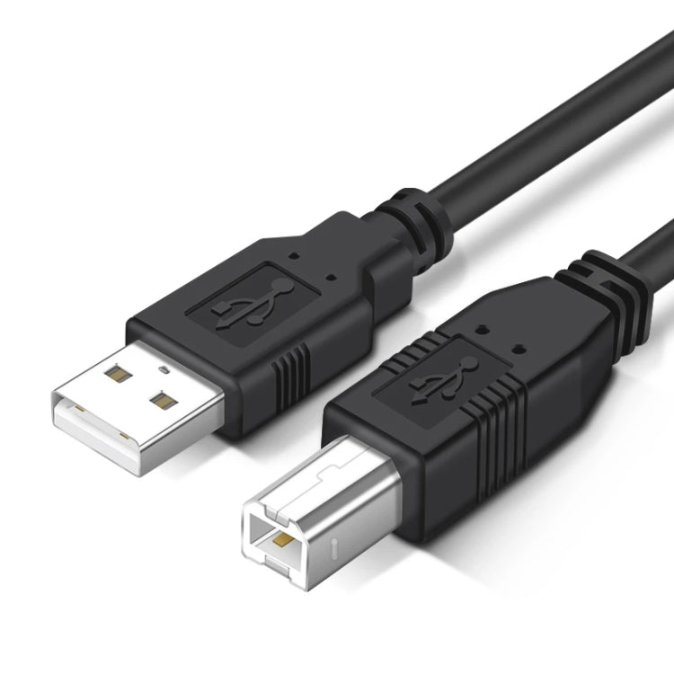 USB 2.0 Printer Extension AM to BM Cable, Length: 3m(Black) - USB Cable by buy2fix | Online Shopping UK | buy2fix