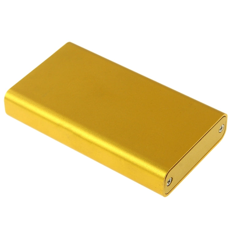 6gb/s mSATA Solid State Disk SSD to USB 3.0 Hard Disk Case(Gold) - HDD Enclosure by buy2fix | Online Shopping UK | buy2fix