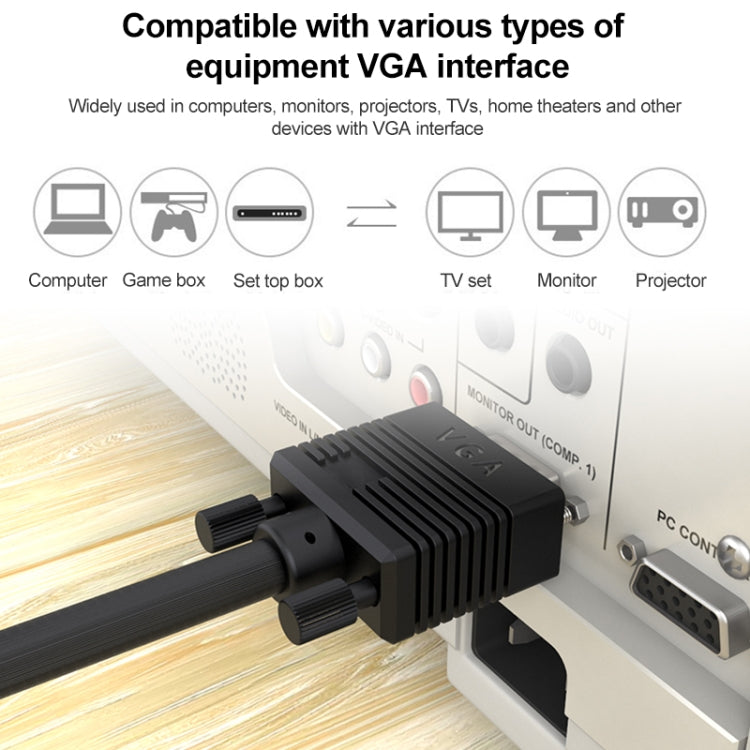 3m Normal Quality VGA 15Pin Male to VGA 15Pin Female Cable for CRT Monitor - Cable by buy2fix | Online Shopping UK | buy2fix