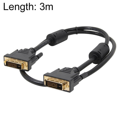 DVI 24+1P Male to DVI 24+1P Male Cable, Length: 3m(Black) -  by buy2fix | Online Shopping UK | buy2fix