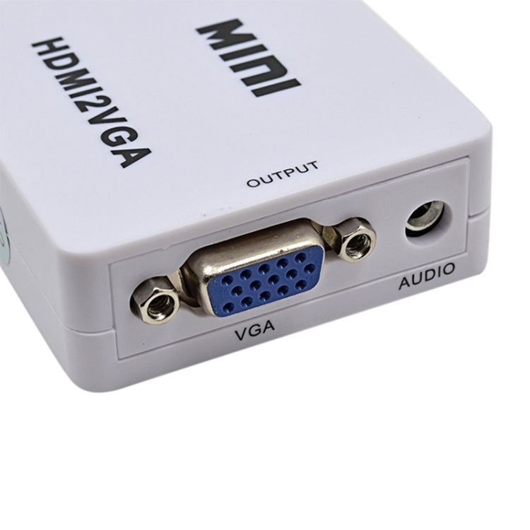 Mini HDMI to VGA Audio Converter -  by buy2fix | Online Shopping UK | buy2fix