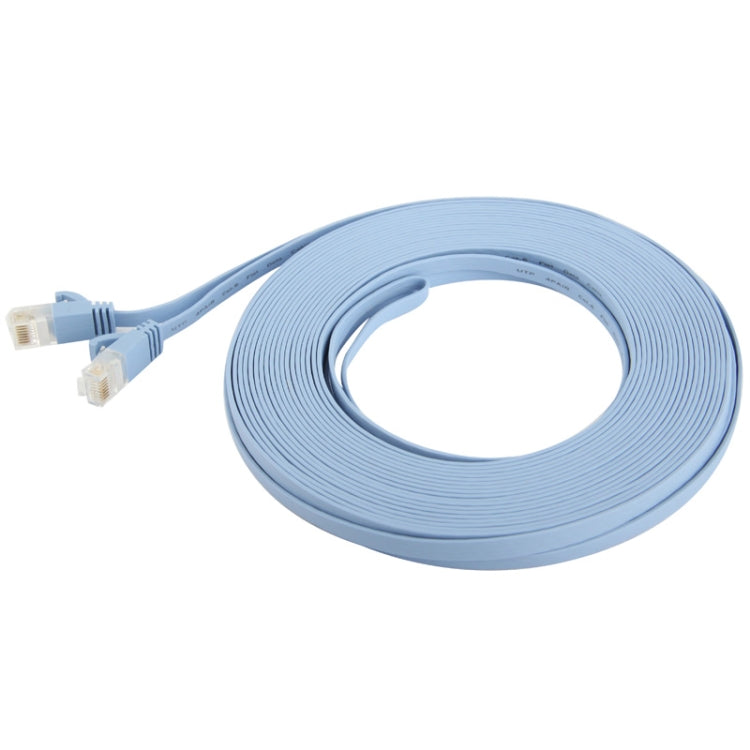 CAT6 Ultra-thin Flat Ethernet Network LAN Cable, Length: 15m (Baby Blue) - Lan Cable and Tools by buy2fix | Online Shopping UK | buy2fix