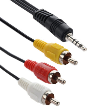 3.5mm Male Stereo Jack to 3 Male RCA Plugs Cable, Length: 75cm - RCA Cable by buy2fix | Online Shopping UK | buy2fix