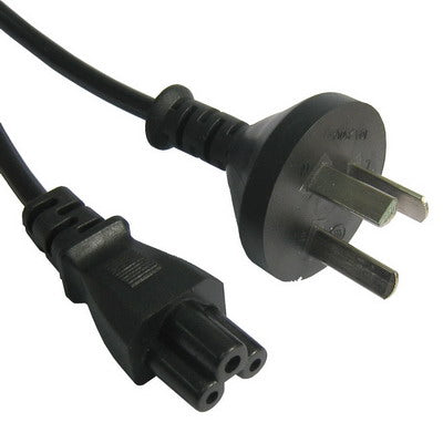 3 Prong Style Notebook Power Cord, Length: 1.8m, AU Plug(Black) - Power Cord by buy2fix | Online Shopping UK | buy2fix