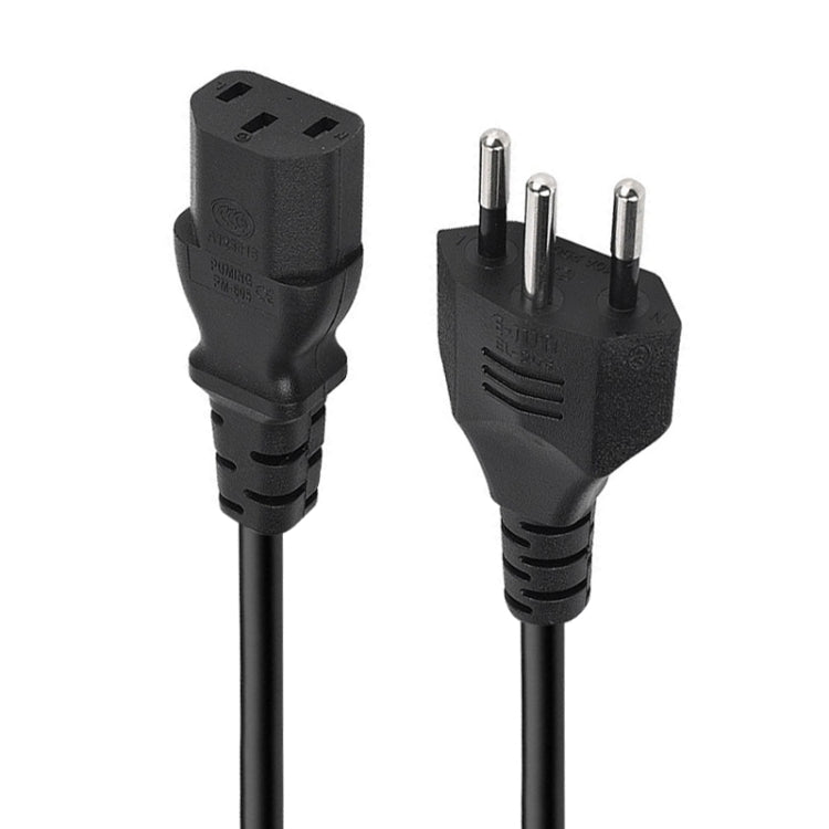 3 Prong Style Brazil AC Power Cord, Length: 1.8m ( OD6.8 ) - Computer & Networking by buy2fix | Online Shopping UK | buy2fix