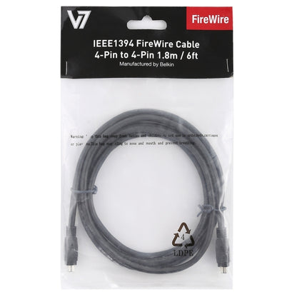 Firewire IEEE 1394 4Pin Male to 4Pin Male Cable, Length: 1.8m - 1394 Series by buy2fix | Online Shopping UK | buy2fix