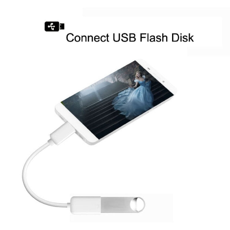 High Quality USB 2.0 AF to Micro USB 5 Pin Male Adapter Cable with OTG Function, Length: 15cm(White) - Mobile Accessories by buy2fix | Online Shopping UK | buy2fix