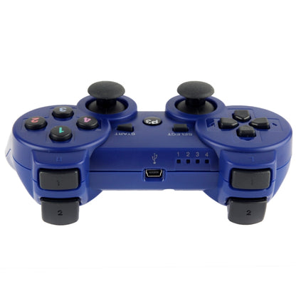 Double Shock III Wireless Controller, Manette Sans Fil Double Shock III for Sony PS3, Has Vibration Action(with logo)(Blue) - Gamepads by buy2fix | Online Shopping UK | buy2fix