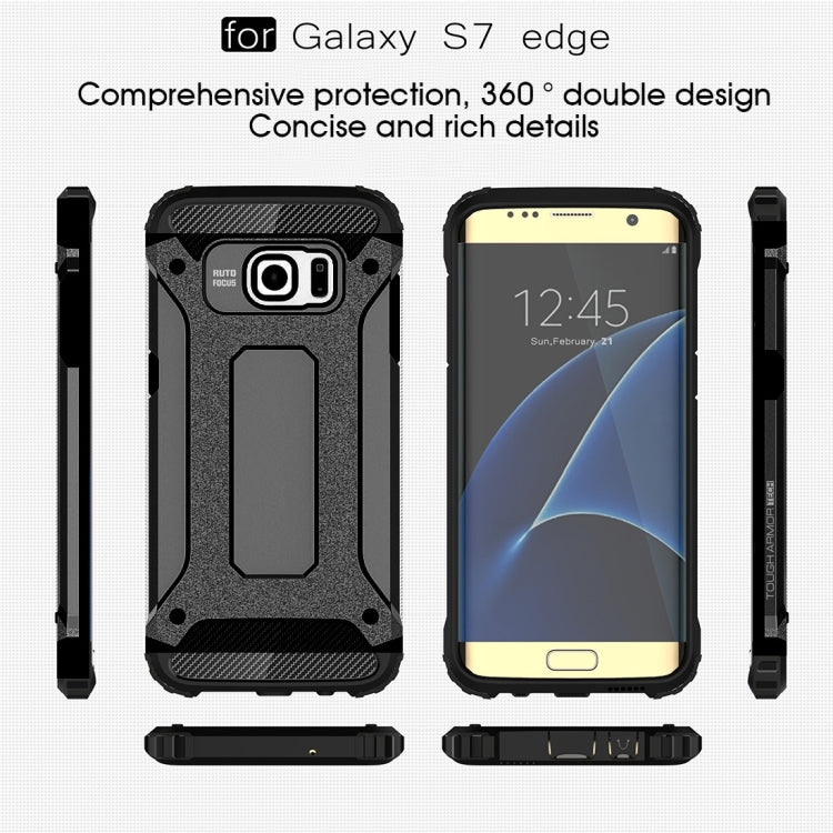 For Galaxy S7 Edge / G935 Tough Armor TPU + PC Combination Case (Black) - Samsung Accessories by buy2fix | Online Shopping UK | buy2fix