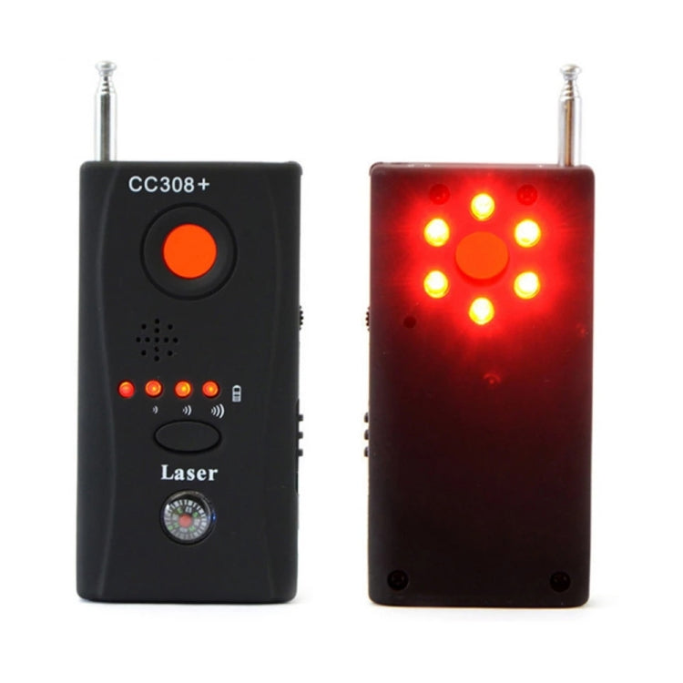 CC308+ Multi-Detector Full-Range All-Round Detector For Hidden Mini Camera / IP Lens/ GMS / RF Signal Detector Finder(Black) - Security by buy2fix | Online Shopping UK | buy2fix