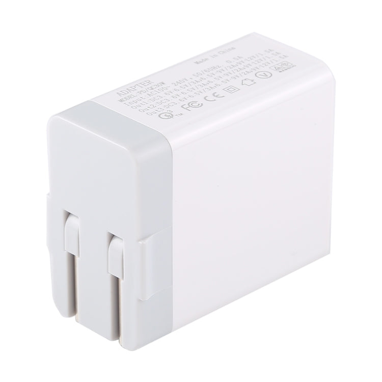 3A Max Output USB-PD + Dual QC3.0 USB Ports Travel Fast Charger, US Plug - Apple Accessories by buy2fix | Online Shopping UK | buy2fix