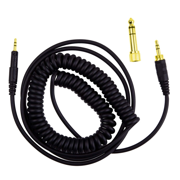 ZS0088 For Audio-Technica ATH-M50X / ATH-M40X Spring Headset Audio Cable, Cable Length: 1.4m-3m - Headset Accessories by buy2fix | Online Shopping UK | buy2fix