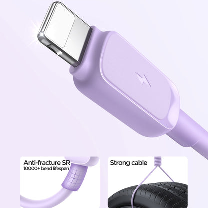 JOYROOM S-AL012A14 Multi-Color Series 2.4A USB to 8 Pin Fast Charging Data Cable, Length:1.2m(Purple) - Normal Style Cable by JOYROOM | Online Shopping UK | buy2fix