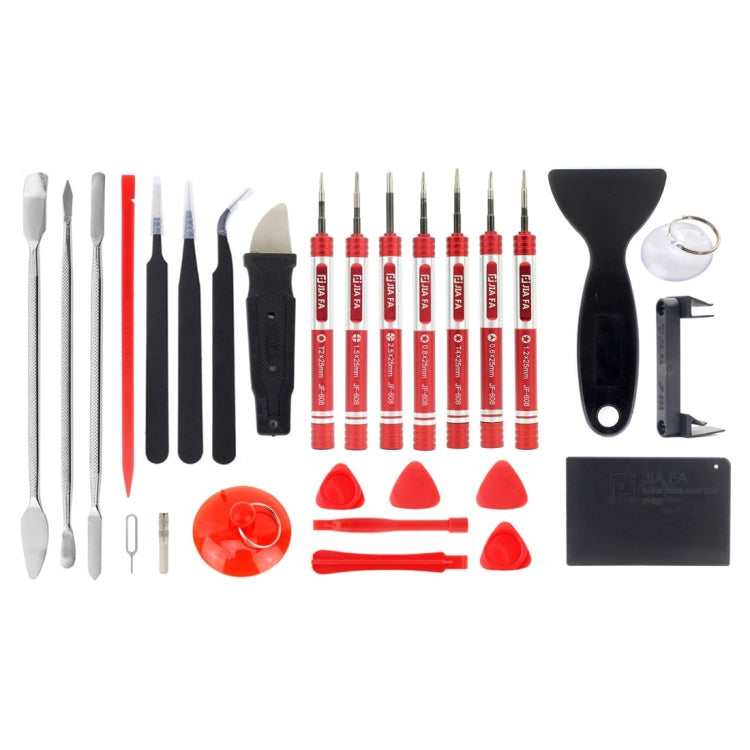 JIAFA JF-8175 28 in 1 Electronics Repair Tool Kit with Portable Bag for Repair Cell Phone, iPhone, MacBook and More - Tool Kits by JIAFA | Online Shopping UK | buy2fix