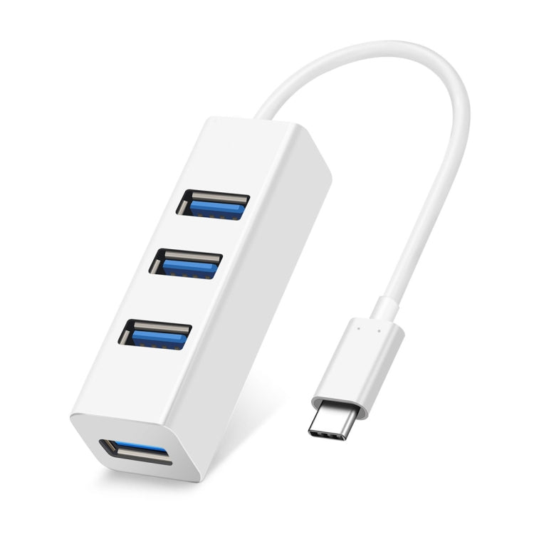 Portable USB-C / Type-C Male to 4 USB Ports Female HUB Adapter - Computer & Networking by buy2fix | Online Shopping UK | buy2fix