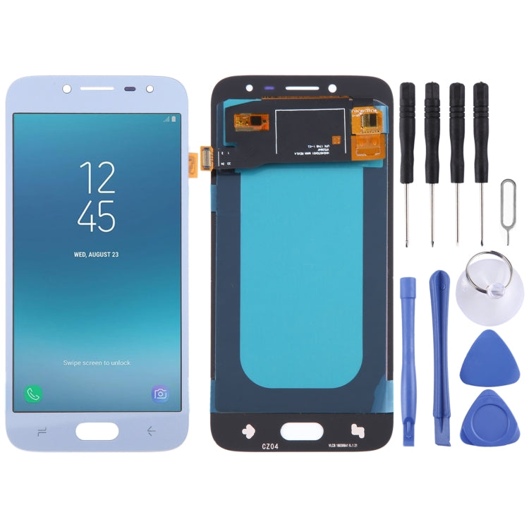 OLED Material LCD Screen and Digitizer Full Assembly for Samsung Galaxy J2 Pro 2018 SM-J250(Blue) - LCD Screen by buy2fix | Online Shopping UK | buy2fix