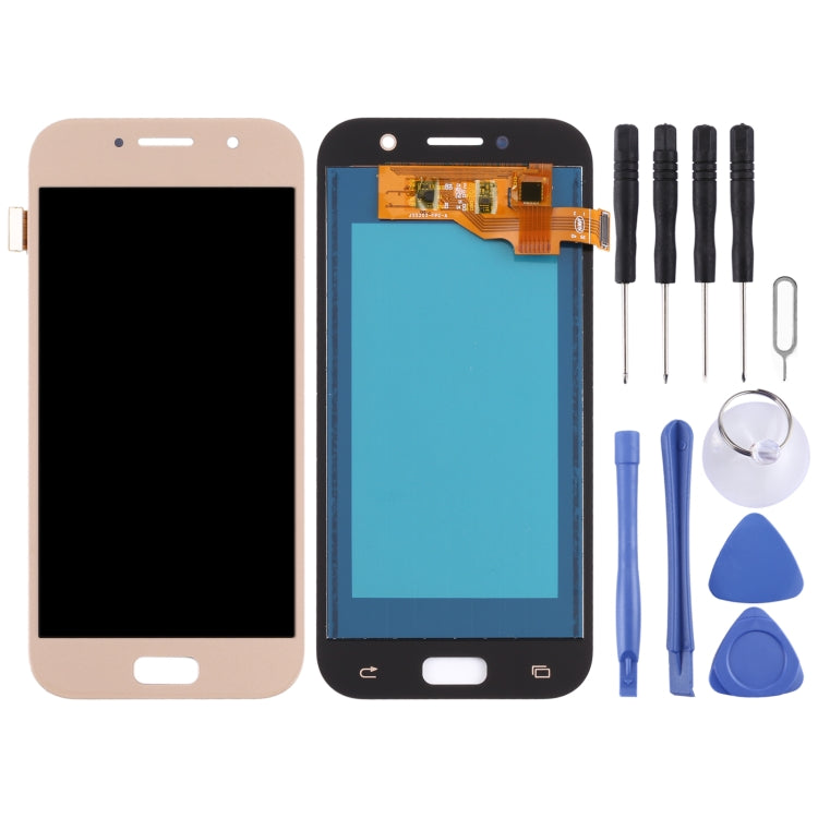 TFT LCD Screen for Galaxy A5 (2017), A520F, A520F/DS, A520K, A520L, A520S with Digitizer Full Assembly (TFT Material) (Gold) - LCD Screen by buy2fix | Online Shopping UK | buy2fix