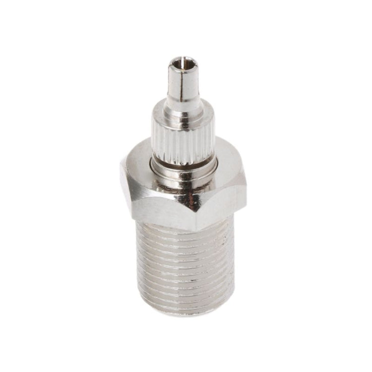 F Female to CRC9 / TS9 RF Male Coaxial Plug Nickel Plated Connector Adapter - Security by buy2fix | Online Shopping UK | buy2fix