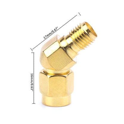 SMA Male to SMA Female 45 Degrees 135 Degrees FPV Conical Adapter Connector - Security by buy2fix | Online Shopping UK | buy2fix