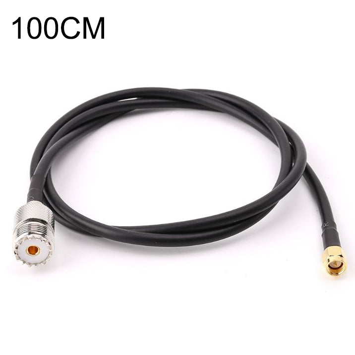 RG58 UHF Female to SMA Male Connecting Cable, Length: 100cm - Security by buy2fix | Online Shopping UK | buy2fix