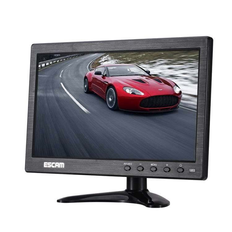 ESCAM T10 10.0 inch TFT LCD 1024x600 Monitor with VGA & HDMI & AV & BNC & USB for PC CCTV Security - DVD & LCD Player by ESCAM | Online Shopping UK | buy2fix