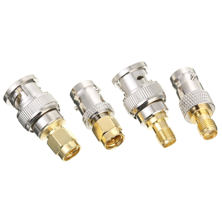 4 PCS / Set SMA to BNC Connectors RF Adapter Test Converter Kit -  by buy2fix | Online Shopping UK | buy2fix