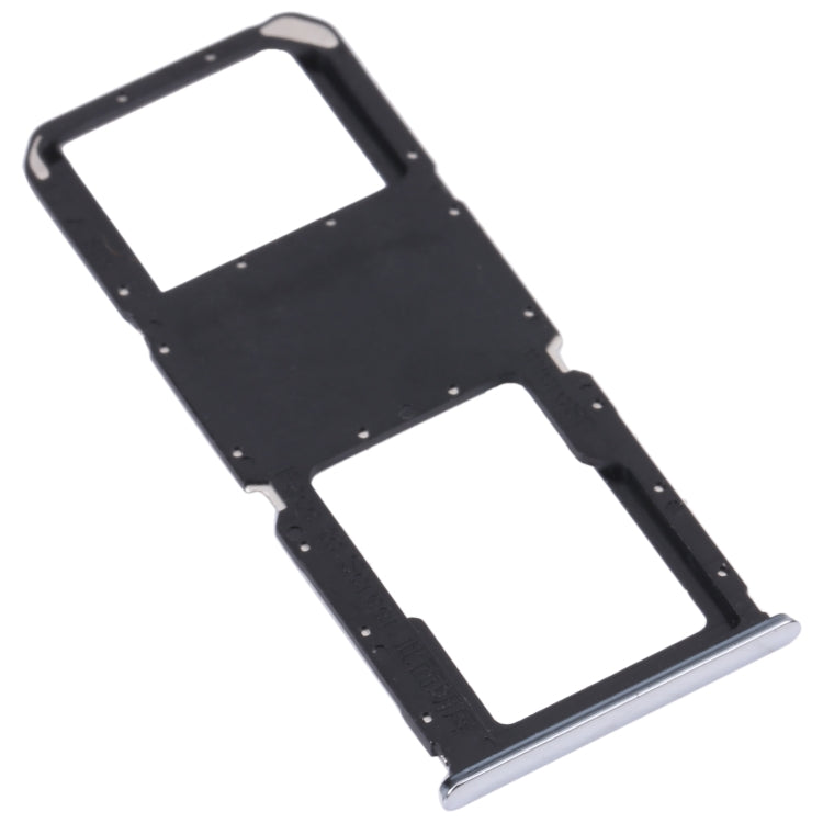 SIM Card Tray + Micro SD Card Tray for OnePlus Nord N200 5G DE2118 / DE2117(Silver) - Card Tray by buy2fix | Online Shopping UK | buy2fix